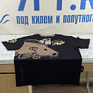 Купить Футболка мужская Hotspot design Fishing Mania 010000505 хлопок 100% размер 2XL черный цвет 7ft.ru в интернет магазине Семь Футов