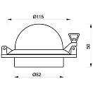 Купить Светильник потолочный лакированный Foresti & Suardi 2206.SMD.VS.3200 Led 10 - 30 В 2,5 Вт пескоструйная обработка стекла 7ft.ru в интернет магазине Семь Футов