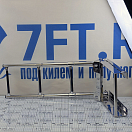 Купить Трап телескопический Poseidon 040140BT 709х291мм выдвижной с фиксирующим механизмом из нержавеющей стали AISI304 с 3 ступенями из чёрного пластика 7ft.ru в интернет магазине Семь Футов