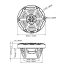 Купить Динамики двухполосные DS18 CF-65M Ø165мм 45Гц—23кГц 100-300Вт 4Ом IP65 светодиодная RGB-подсветка глянцевые из углеродного волокна чёрного цвета 7ft.ru в интернет магазине Семь Футов
