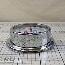 Купить Часы кварцевые судовые ANVI Termometros 32.0353 Ø150/120x45мм из полированной и хромированной латуни с изображением маяков 7ft.ru в интернет магазине Семь Футов