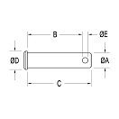 Купить Палец стопорный Ronstan RF264 19мм Ø6,4мм из нержавеющей стали AISI316 7ft.ru в интернет магазине Семь Футов