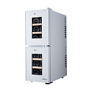 Купить Винный шкаф термоэлектрический двухзонный Libhof Amateur APD-12 White 254х514х731мм на 12 бутылок белый с белой подсветкой 7ft.ru в интернет магазине Семь Футов
