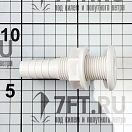 Купить Сливная трубка из белого пластика Easterner C11850 83 х 35 мм со шланговым наконечником 7ft.ru в интернет магазине Семь Футов