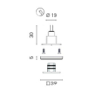 Купить Светильник светодиодный Foresti & Suardi Pyxis S 5560.L.CB Led 10 - 30 В 0,5 Вт с диммером синий свет 7ft.ru в интернет магазине Семь Футов