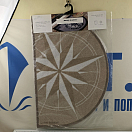 Купить Нескользящий коврик Marine Business Rosewind 41215 700x500мм полукруглый из коричнево-бежевого полиамида и резины 7ft.ru в интернет магазине Семь Футов