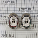 Купить Бортовые огни светодиодные Easterner C91106S-W красный/зелёный 112,5° 12В 1,2Вт 95х60мм видимость 2 мили в корпусе из нержавеющей стали с белой подкладкой 7ft.ru в интернет магазине Семь Футов