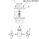 Купить Адаптер гидравлического двигателя Max Power 633752 для ПУ CT HYD 125/225/300/325 7ft.ru в интернет магазине Семь Футов