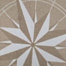 Купить Нескользящий коврик Marine Business Rosewind 41215 700x500мм полукруглый из коричнево-бежевого полиамида и резины 7ft.ru в интернет магазине Семь Футов