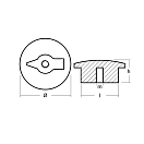 Купить Цинковый анод Tecnoseal 06001 Ø69x50x30мм дисковый для двигателей ZF 7ft.ru в интернет магазине Семь Футов