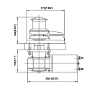 Купить Лебедка якорная BADA серии "C" Heavy Duty C912C-6MM 900Вт 12В 55А 220-660кг намотка 40м/мин нержавеющая сталь AISI 316 7ft.ru в интернет магазине Семь Футов
