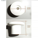 Купить Крепление для тента шаровое с отверстием Ø4.5мм 100 шт из белого полиамида, Osculati 37.256.50BI 7ft.ru в интернет магазине Семь Футов