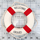 Купить Спасательный круг декоративный Nauticalia 13614 250мм белый с красным 7ft.ru в интернет магазине Семь Футов