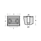 Купить Цинковый анод Tecnoseal 00722 54x41x34мм для двигателей Volvo Penta DPX, DP-SM, SX-M 7ft.ru в интернет магазине Семь Футов