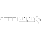 Купить Кранец причальный полнотелый Bigfender 900x250x190мм из белого мягкого этиленвинилацетата, Osculati 33.519.44 7ft.ru в интернет магазине Семь Футов