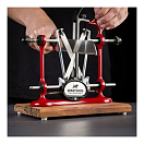 Купить Станок для заточки ножей Warthog Sharpeners 580092 V-Sharp A4 ELITE подставка 200x150мм 4 угла заточки 15°-20°-25°-30° стержни 325 грит корпус из красного окрашенного металла 7ft.ru в интернет магазине Семь Футов
