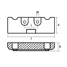 Купить Цинковый анод Tecnoseal 00832 128x44x21мм пластинчатый для ПЛМ Mercury Verado 6 7ft.ru в интернет магазине Семь Футов