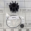 Купить Импеллер со шлицами CEF 500114.T Ø65x50,1мм вал Ø14,29/16мм 10 лопастей 20 профиль для помпы охлаждения двигателя из чёрного неопрена, Osculati 16.194.26 7ft.ru в интернет магазине Семь Футов