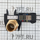 Купить Штуцер прямой из бронзы Vetus V-quipment HPB1 под шланг 25 мм резьба 1" 7ft.ru в интернет магазине Семь Футов