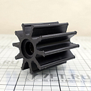 Купить Крыльчатка/импеллер CEF 500161 Ø65x68,5мм посадочное Ø14,29/16мм со шлицами 10 лопастей 23 профиль из чёрного неопрена для двигателей Yanmar, Mercruiser и Jabsco 7ft.ru в интернет магазине Семь Футов