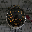 Купить Аналоговый многофункциональный прибор KUS BS JMV00233 Ø111мм 12/24В IP67 4в1 вольтметр/тахометр/указатель уровня топлива/счетчик моточасов чёрный/нержавейка 7ft.ru в интернет магазине Семь Футов