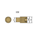 Купить Латунная заглушка Tecnoseal 00713TP 13мм для стержневых анодов 7ft.ru в интернет магазине Семь Футов