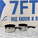 Купить Набор компактно складываемых кастрюль Popote Magma из нержавеющей стали с антипригарным покрытием, Osculati 48.700.02 7ft.ru в интернет магазине Семь Футов