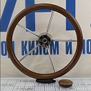 Купить Штурвал/рулевое колесо Savoretti Armando 4345140 Ø400мм из нержавеющей стали AISI316 с оправкой из тикового дерева 7ft.ru в интернет магазине Семь Футов