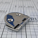 Купить Петля полукруглая несимметричная дверная Haice 191905401 70x40x4мм из полированной нержавеющей стали AISI316 7ft.ru в интернет магазине Семь Футов