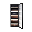 Купить Винный шкаф двухзонный отдельностоящий Libhof Gourmet GMD-83 Slim 595х486х1658мм на 83 бутылки компрессорный черный с синей подсветкой с угольным фильтром 7ft.ru в интернет магазине Семь Футов