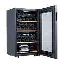 Купить Винный шкаф двухзонный отдельностоящий Libhof Gourmet GMD-33 Black 480х430х850мм на 33 бутылки компрессорный черный с белой подсветкой 7ft.ru в интернет магазине Семь Футов