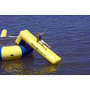 Купить Горка надувная водная дополнение к батуту Rave Sports Aqua Slide 02004 3400 x 910 x 1070 мм желтый/синий  без батута 7ft.ru в интернет магазине Семь Футов
