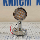 Купить Точечный LED светильник 8-30В 3,2Вт 154Лм 3000-3200К угол освещения 120° корпус из нержавейки с выключателем, Osculati 13.947.10 7ft.ru в интернет магазине Семь Футов