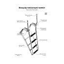 Купить Трап телескопический Easy Up 1185x515x60мм 4 ступени AISI316 раскладывающиеся ручки, Osculati 49.575.04 7ft.ru в интернет магазине Семь Футов