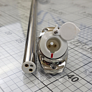 Купить Мачта выдвижная угловая с круговым огнём Evoled 360° серебристого цвета 12В 2Вт 600мм с основание на горизонтальную поверхность и плоским креплением для судов до 20м, Osculati 11.039.62 7ft.ru в интернет магазине Семь Футов