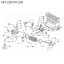 Купить Фланец теплообменника Vetus VFP01521 для двигателей VF4.140/VF4.170/VF5.220/VF5.250 7ft.ru в интернет магазине Семь Футов