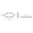 Купить Иллюминатор открывающийся Foresti & Suardi 10B.25.L 255 х 523 х 4 мм из полированной латуни 7ft.ru в интернет магазине Семь Футов
