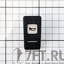 Купить Клавиша с подсвечиваемым символом Горн из черного поликарбоната для выключателя Marina R II, Osculati 14.299.42 7ft.ru в интернет магазине Семь Футов