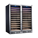 Купить Винный шкаф двухзонный с двумя дверцами Libhof Sommelier SOD-254 Silver 1190х680х1397мм на 254 бутылки серебристый встраиваемый/отдельностоящий 7ft.ru в интернет магазине Семь Футов