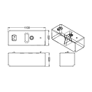 Купить Топливный бак SIC NAVY 2323186 1100x450x400мм Ø40мм 160л белый полиэтилен сертификаты ISO и EC 7ft.ru в интернет магазине Семь Футов