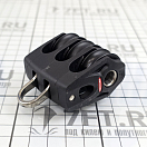 Купить Блок трехшкивный шарикоподшипниковый со скобой Ronstan Orbit Blocks™ серия 30 RF35302 Ø30мм 550/1100кг для троса Ø8мм из черного нейлона 7ft.ru в интернет магазине Семь Футов