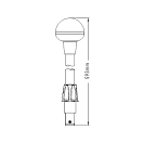 Купить Круговой светодиодный огонь SeaFlo SFNL081-24B-02B 360° 1,5Вт 12В 59,3см для судов до 20м белый свет на стойке с быстроразъёмным креплением 7ft.ru в интернет магазине Семь Футов