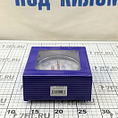 Купить Часы кварцевые судовые ANVI Termometros 32.0353 Ø150/120x45мм из полированной и хромированной латуни с изображением маяков 7ft.ru в интернет магазине Семь Футов