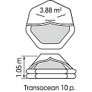Купить Спасательный плот Plastimo ISO Transocean 52384 в сумке до 24 часов на 10 человек 850х500х320мм 7ft.ru в интернет магазине Семь Футов