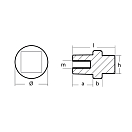 Купить Цинковый анод Tecnoseal 01146-1 Ø23x32x14мм цилиндрический для двигателей Yamaha 75-350лс 7ft.ru в интернет магазине Семь Футов