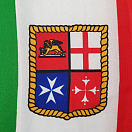 Купить Флаг Италии с гербом Торгового Флота из легкого полиэфира 20 х 30 см, Osculati 35.459.01 7ft.ru в интернет магазине Семь Футов