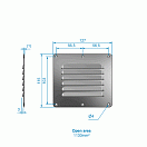 Купить Решетка вентиляционная из нержавеющей стали Roca 481390 127 x 115 мм 1130 мм² 7ft.ru в интернет магазине Семь Футов