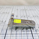 Купить Петля асимметричная Cim 0652-0126 75x38х5мм из зеркально-полированной нержавеющей стали AISI316 7ft.ru в интернет магазине Семь Футов