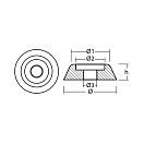 Купить Цинковый анод Tecnoseal 01080 Ø37x14мм конический для подруливающего устройства Lewmar 140TT 7ft.ru в интернет магазине Семь Футов