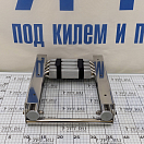 Купить Трап телескопический выдвижной Poseidon 040106GT 965x290мм из зеркально-полированной нержавеющей стали AISI304 с 4-мя ступенями из серого пластика 7ft.ru в интернет магазине Семь Футов